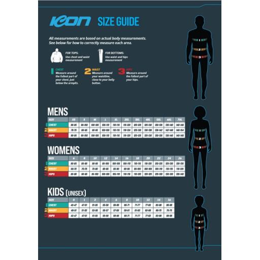 WAVC Size Guide