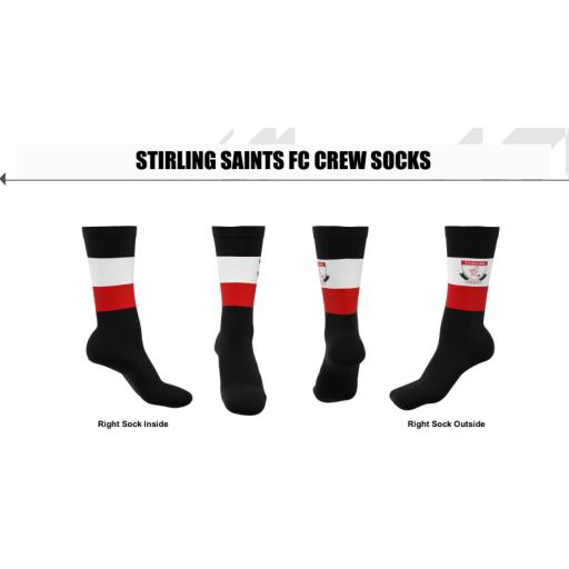 STIRLING SAINTS FC CREW SOCKS